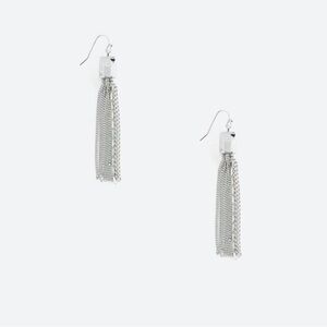 NWT Vince Camuto Silver Tassel Earings
